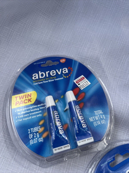 (2) Abreva Cold Sore/Fever Blister Treatment, 0.07 Oz. Each 10/24