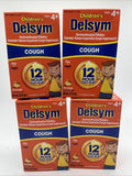 (4) Delsym Children's 12 Hr Cough Relief Liquid, Orange 3oz 1/27