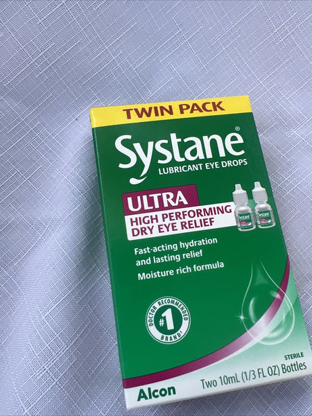 Systane ULTRA High Performance Lubricant Eye Drops Twin 2x 10ml 6/27 COMBINESHIP