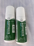 (2) Biofreeze Roll-On Fast Acting Menthol Pain Relief 2.5 fl oz. 11/25