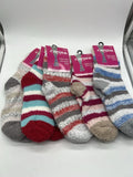 (5) Carnival Ladies Super Soft Slipper Socks Pink Grey Purple Yellow Warm Fuzzy