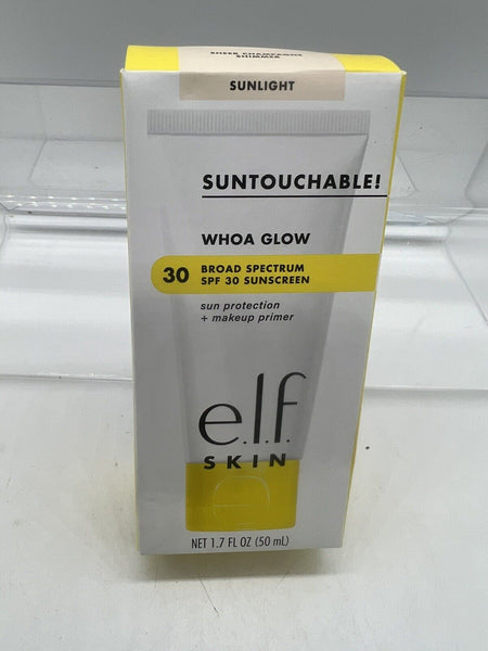 Sunlight e.l.f. Suntouchable! Whoa Glow SPF30& Face Primer elf 1.69z COMBINESHIP