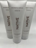 (3) Native Body Lotion Coconut + Vanilla Paraben& Silicone-Free 12oz COMBINESHIP