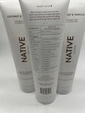 (3) Native Body Lotion Coconut + Vanilla Paraben& Silicone-Free 12oz COMBINESHIP