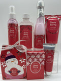 (7) Groovi Beauty Snow Berry Body Soap Shower Spa Bath Set Christmas Holiday