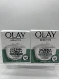 (2) Olay Therapy Creme Colloidal Oatmeal Fragrance Free Facial Itchy Dry 1.7oz