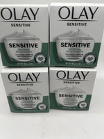 (4) Olay Sensitive Soothing Moisturizer Oatmeal FragranceFree Wrinkle 1.7o 3/25+