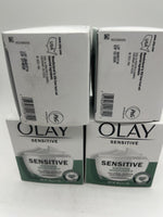 (4) Olay Sensitive Soothing Moisturizer Oatmeal FragranceFree Wrinkle 1.7o 3/25+