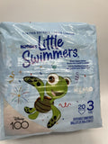 (12) ASSORTED SIZE 3/4/5/6 HUGGIES Little Swimmers Disney 16-35lb 204ttl Diapers