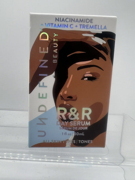 Undefined Beauty R&R Day Serum Niacinamide Vitamin C Brighten 1oz  COMBINESHIP