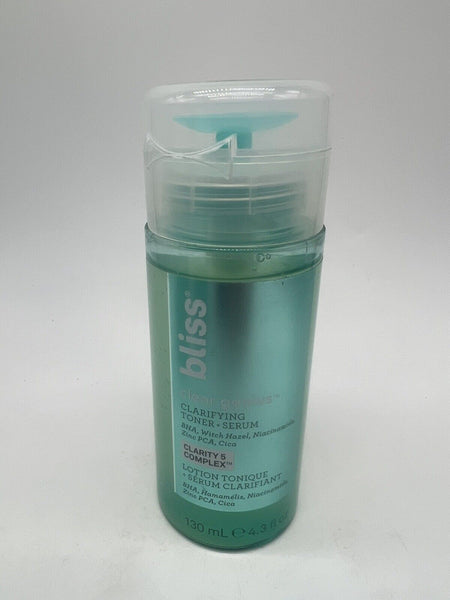 Bliss Clear Genius Clarifying Toner & Serum Clarity 5 Complex 4.3oz COMBINESHIP