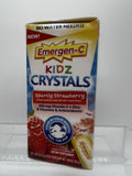 Emergen-C KIDZ CRYSTALS Sparkly Strawberry Vitamin C Zinc No Water Needed28packs