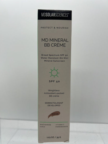 Medium MD SOLAR SCIENC MD Mineral BB Creme SPF50 1.23 CC Moisturizer COMBINESHIP