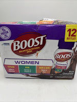 (2) BOOST Women Ready to Drink Nutritional Drink Rich Chocolate 12pk Protein 24t