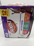 (2) BOOST Women Ready to Drink Nutritional Drink Rich Chocolate 12pk Protein 24t
