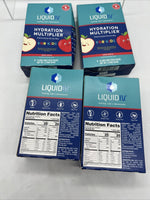 (4) Liquid I.V. Hydration Multiplier Electrolyte Drink Mix Kids Crisp Apple 8ct