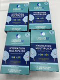 (4) Liquid I.V. Hydration Multiplier Electrolyte Drink Mix Kids Cotton Candy 8ct