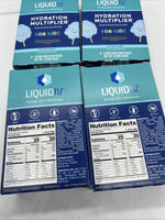 (4) Liquid I.V. Hydration Multiplier Electrolyte Drink Mix Kids Cotton Candy 8ct