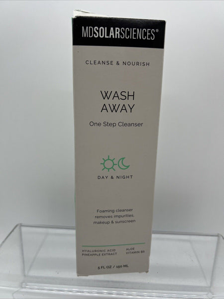 MDSolarSciences Wash Away Cleanser 5 oz. Facial Foaming Hyaluronic COMBINESHIP