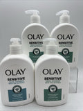 (4) Olay Sensitive Gentle Creme Facial Cleanser Oat Extract Fragrance Free 16oz