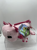 Minecraft Axolotl Plush Mojang Mattel 9” Stuffed Animal Caves and Cliffs Toy