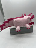 Minecraft Axolotl Plush Mojang Mattel 9” Stuffed Animal Caves and Cliffs Toy