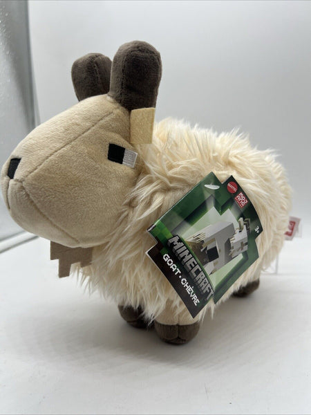 Minecraft Goat Plush Mojang Mattel 9” Stuffed Animal Caves and Cliffs Toy Fluffy