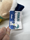 PEANUTS Christmas Charlie Brown Blue Scarf  Hat Winter Holiday Plush 11" Tall