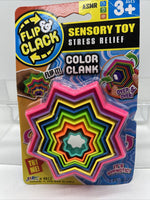 Star Flip & Clack Clank Sensory Toy Stress Relief ASMR Multi Color Random