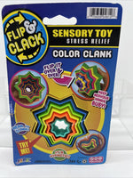 Star Flip & Clack Clank Sensory Toy Stress Relief ASMR Multi Color Random
