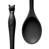4 Piece Cat's Kitchen Gift Set Alchemy Gothic Whisk Slotted Pasta Spoon Black