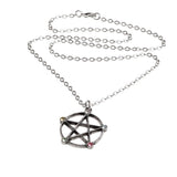 Alchemy Gothic P786  Wiccan Elemental Pentacle Necklace