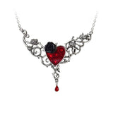 Alchemy P721 The Blood Rose Heart Pendant Necklace Gothic Red England