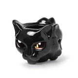 Alchemy Gothic MWCB2 Black Cat Faces Mug & Warmer or Tealight Candle Holder Hall
