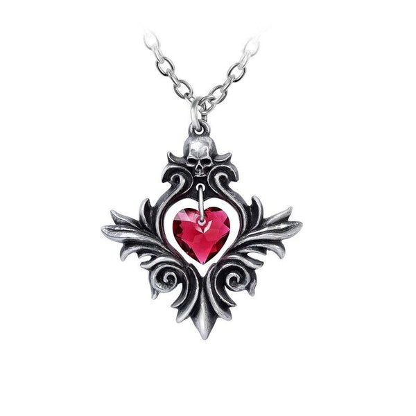 Alchemy P905 Bouquet of Love Pendant Necklace Gothic Pendant England Skull Heart