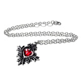 Alchemy P905 Bouquet of Love Pendant Necklace Gothic Pendant England Skull Heart