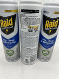 (3) Raid Essentials Fly,  Gnat & Mosquito Killer Aerosol Spray  Child & PET