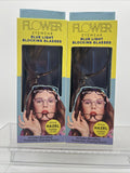(2) Flower Eyewear Blue Light Blocking Glasses Hazel Crystal Blush Sunglasses