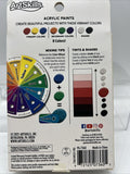 ArtSkills Acrylic Paint Set 8 Colors .75ozea 6oz Wood Canvas Metal plaster ceram