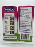 (2) Children's Benadryl Bubblegum Allergy Syrup 4-6 Hours Doses - 8 Oz 2/26