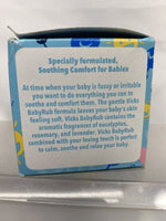 Vicks BabyRub  Soothing Rub for Baby 3 Months + Vapo 1.76 oz (50g) COMBINESHIP