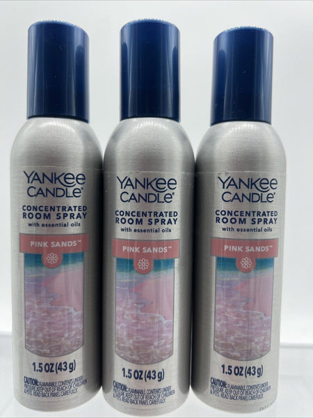 (3) Yankee Candle Pinks Sands Concentrated Room Spray Aromatherapy COMBINESHIP