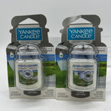 (2) Yankee Candle Clean Cotton Car Jar Ultimate Air Freshener COMBINESHIP