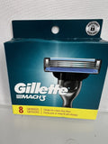 Gillette Mach3 Razor Blade Refills 8 Cartridges COMBINESHIP