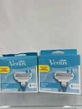 (2) Gillette Venus Smooth Razor 3 Blade Refill Value Cartridges 8 ct COMBINESHIP