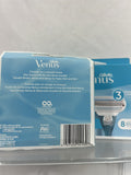 (2) Gillette Venus Smooth Razor 3 Blade Refill Value Cartridges 8 ct COMBINESHIP