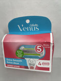 Gillette Venus Extra Smooth Razor 3 Blade Refill Cartridges 4 ct COMBINESHIP