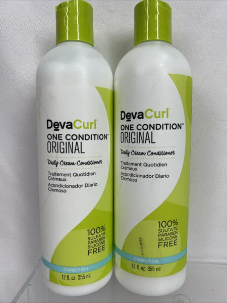 (2) DevaCurl One Condition Daily Crème Hair Conditioner 12 oz