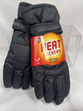 Heat Lockers Women's Waterproof Windproof Faux Fur Lined Gloves S/M Black 196440