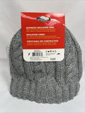 Heat Locker Thermal Hat Grey Unisex S/M Warm Winter Toboggan Beanie COMBINESHIP